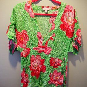 Lilly Pulitzer tie waist tunic top